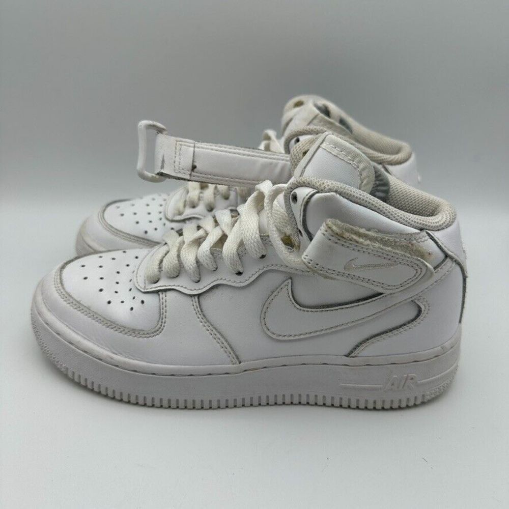 Nike Air Force 1 High Size 4Y White Youth Shoes Sneakers